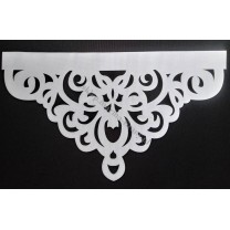 Ażur do firan, wzór Todi, szer. 50 cm, biały, czterowarstwowy - odrzut nr 64