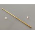 Drążek do zazdrostki mosiądz (złoty) dł. 80 cm - komplet Drążek do zazdrostki mosiądz (złoty) dł. 80 cm - komplet