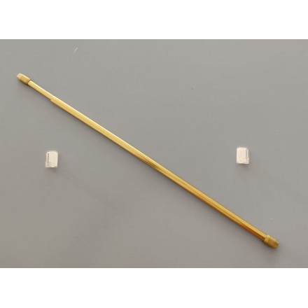 Drążek do zazdrostki mosiądz (złoty) dł. 100 cm - komplet