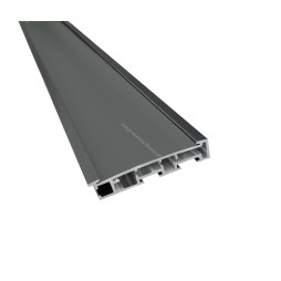 Profil szynowy Modern 80 dł 150 cm - czarny matowy (aluminium)