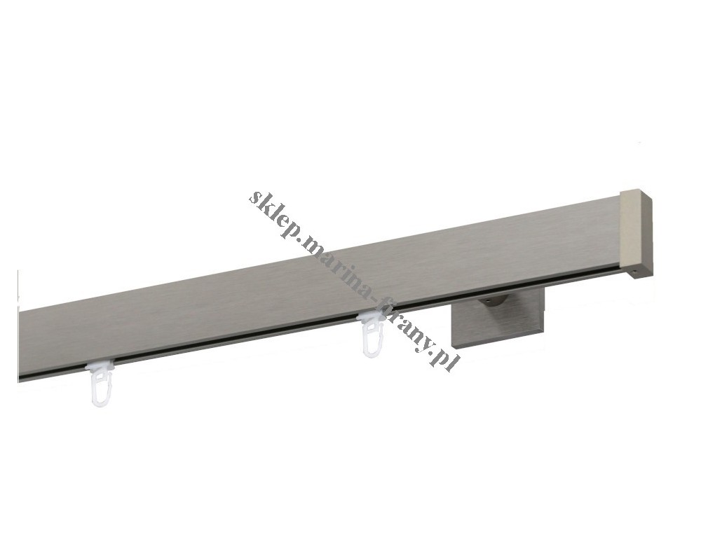Karnisz szynowy pojedynczy Modern 40 inox (TH0006)