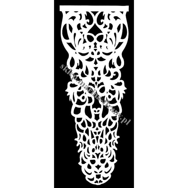 Panel ażurowy Stratus, biały dwuwarstwowy szer 50 cm wys 100 cm - okazja nr 11