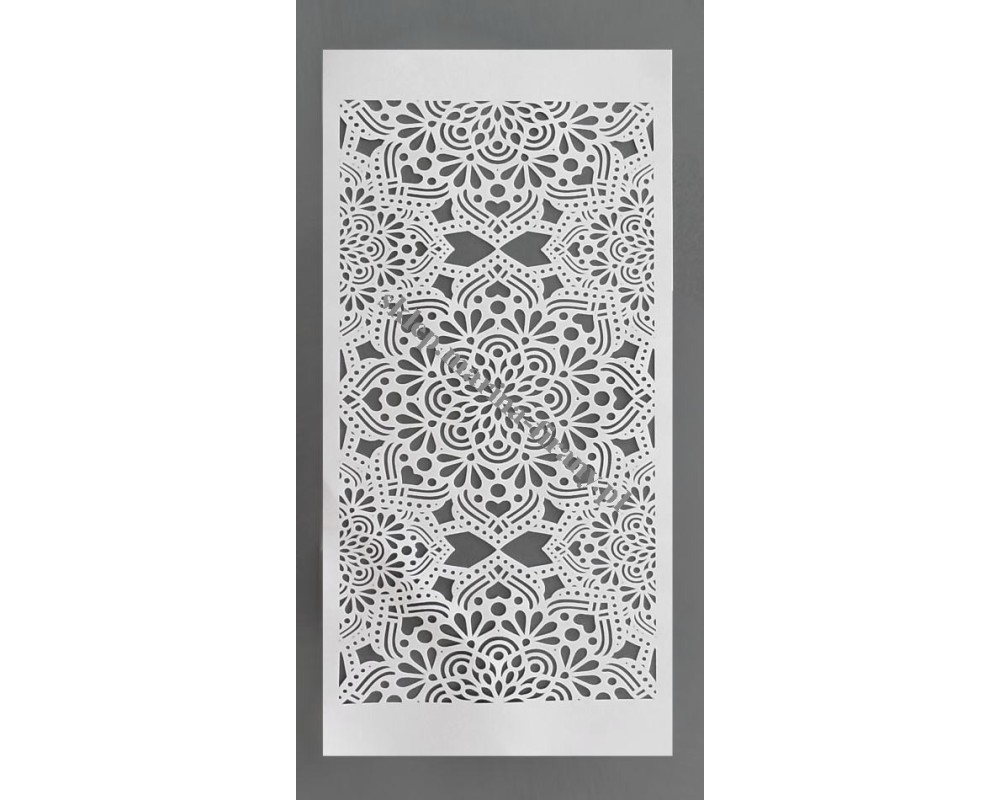 Panel ażurowy, Boho biały dwuwarstwowy szer 30 cm wys 60 cm - okazja nr 32