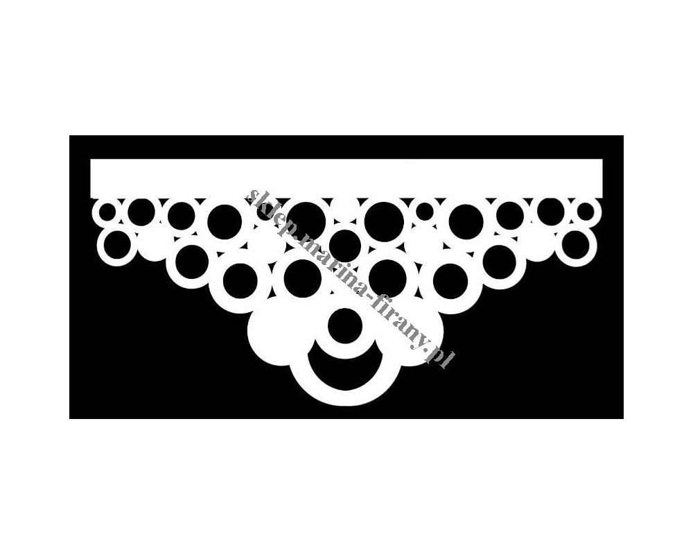 Ażur do firan AZ32 Koła Centralne – szerokość 60 cm
