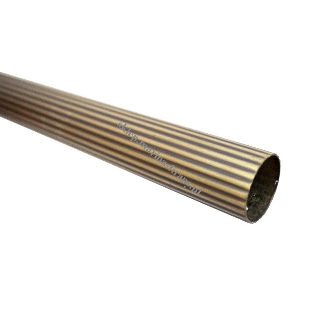 Drążek - rura ryflowana karnisza fi 20 mm dł. 250 cm - jasne antico (mosiądz)