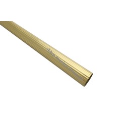 Rura ryflowana karnisza fi 20 mm dł. 250 cm - poler mosiądz