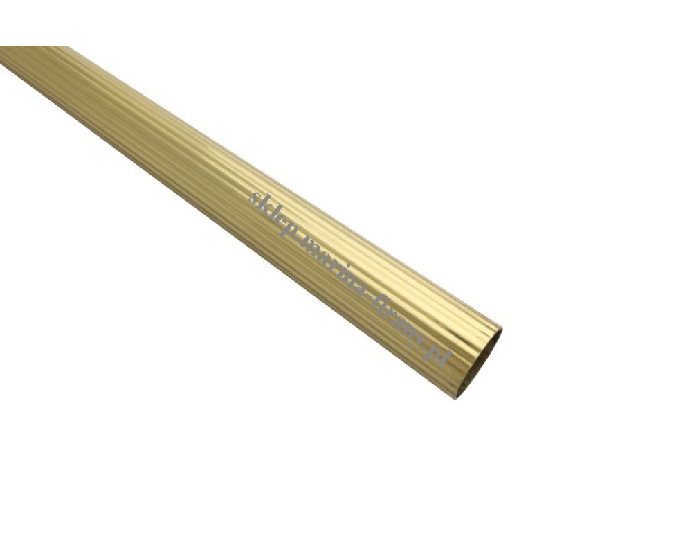 Rura mosiężna ryflowana Classic fi 20 mm 250 cm mosiądz poler Zegar