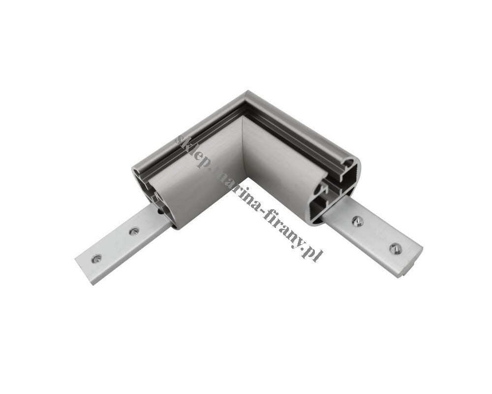 Łącznik kątowy stały 90° do profili szynowych Techno 30 inox – Zegar