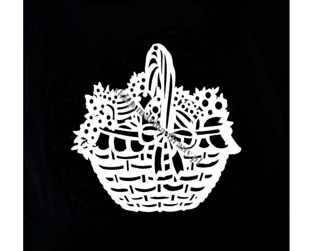 Zawieszka ażurowa Koszyczek Wielkanocny ZZP046