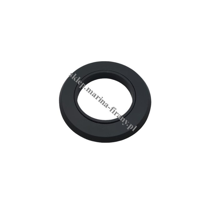 Przelotka średnia okrągła plastikowa czarna - średnica wewnętrzna 36 mm - 10 szt