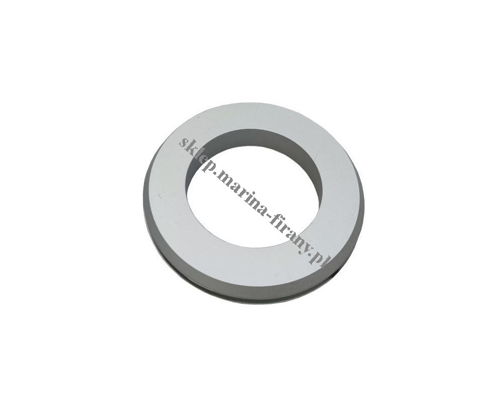 Przelotka duża okrągła plastikowa inox - średnica wewnętrzna 44 mm - 10 szt