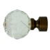 Końcówka Gral fi 35 bronze Kula Crystal 70 mm – para