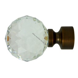 Końcówka Gral fi 35 bronze Kula Crystal 70 mm – para