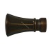 Końcówka Gral Residence fi 35 mm Fanfare bronze Marcin Dekor – para