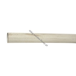 Drążek gładki Gral fi 25 biało - złoty - 160cm