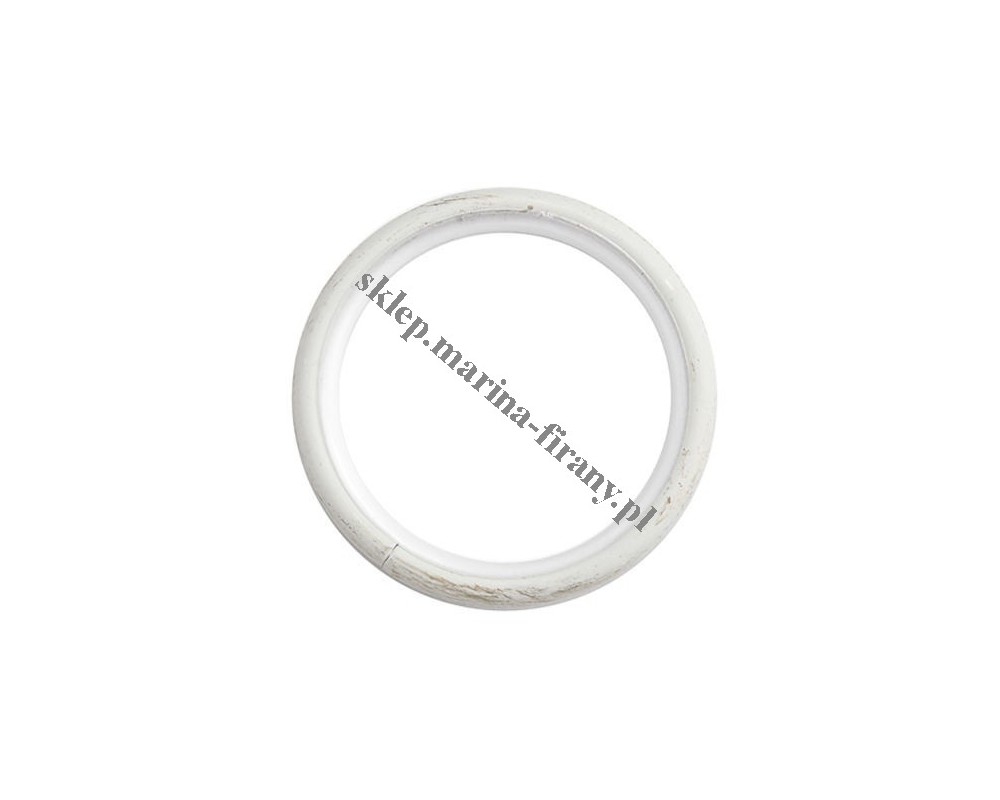 Kółko ciche okrągłe Gral 44-34 mm do rur fi 25 mm, kolor biało-złoty (10 szt.) – Marcin Dekor