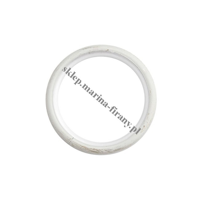 Kółko ciche okrągłe Gral 44-34 mm do rur fi 25 mm, kolor biało-złoty (10 szt.) – Marcin Dekor