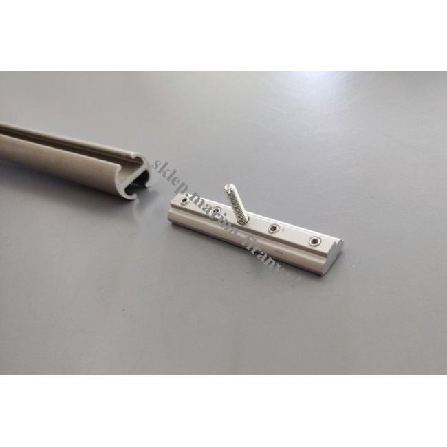Łącznik z gwintem do profili - szyn Techno 20 mm  - 1 szt (aluminium)