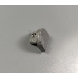 Końcówka do szyny Techno 15 szara - inox 1szt