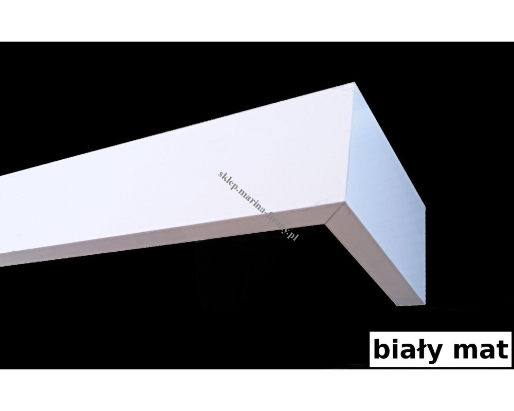 Maskownica  - osłona aluminiowa 101 mm sufitowa biała matowa P101H051 - widok z dołu