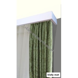 Maskownica - osłona aluminiowa 101 mm sufitowa biała matowa P101H051 - wizualizacja