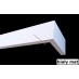 Maskownica  - osłona aluminiowa 101 mm sufitowa z dwiema szynami biała matowa P101H053