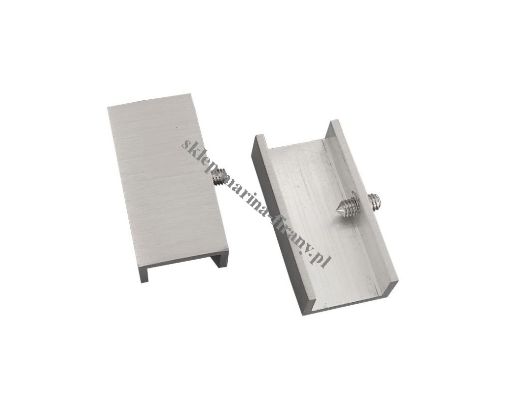 Końcówka płaska - zakończenie do profilu Modern 40 inox (aluminium) - 1 para