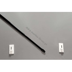 Drążek do zazdrostek czarny dł. 40 -70  cm - komplet