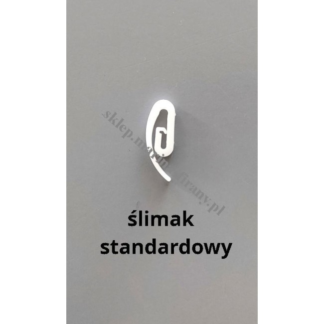 Ślimak do ślizgów biały - Agrafka francuska - 1 szt