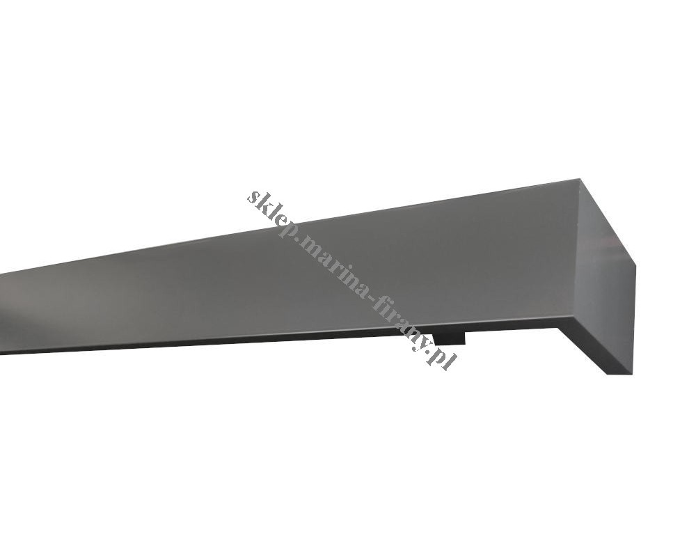 Maskownica  - osłona aluminiowa 101 mm ścienna z dwiema szynami antracyt P101V063