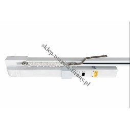 Karnisz elektryczny sufitowy ZE CUBE, silnik poziomy, akumulatorowy 14.8 V, kolor biały