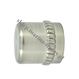 Końcówka Gral fi 25 efekt stali - Almero (Para)