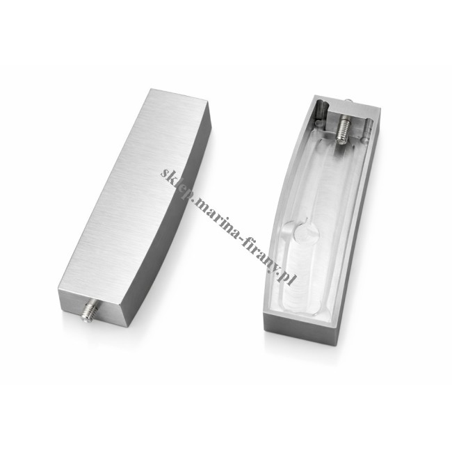 Końcówka płaska do profilu Modern 80 inox (aluminium) - 1 para