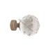 Końcówka rury 20 mm Kula Cristal 50 mm - jasne antico (mosiądz) - 1 szt Końcówka rury 20 mm Kula Cristal 50 mm - jasne antico (mosiądz) - 1 szt