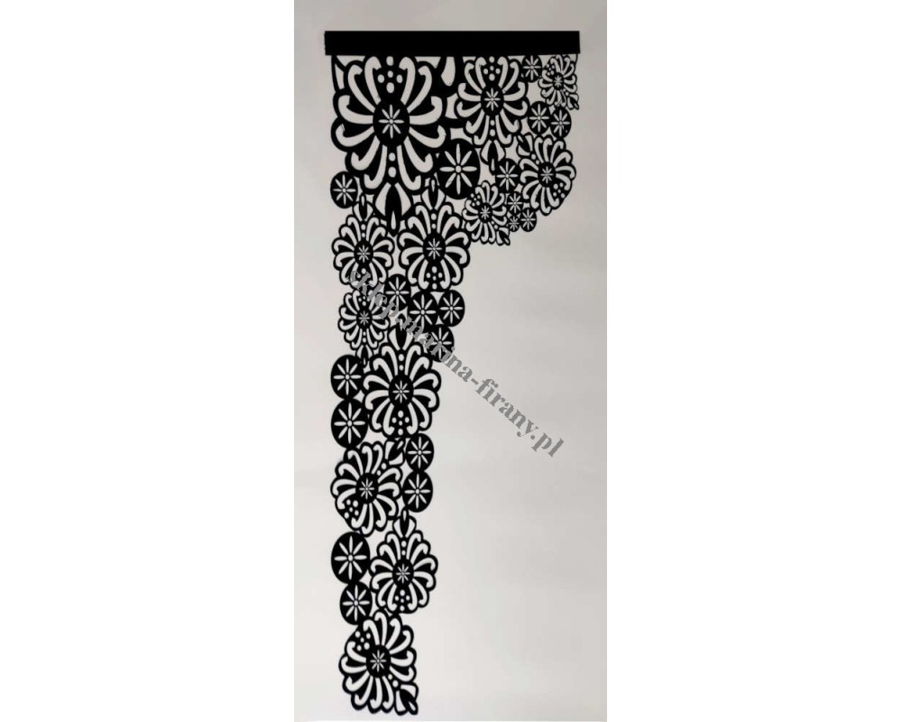 Panel ażurowy Parzenice małe boczne 40x110 czarny dwuwarstowy - odrzut nr 295
