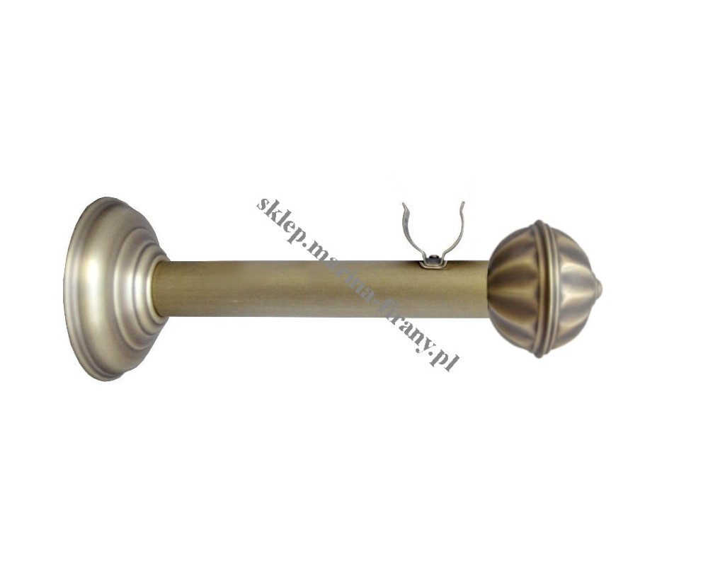 Wspornik pojedynczy ozdobny Classic 20 mm - jasne antico (mosiądz)