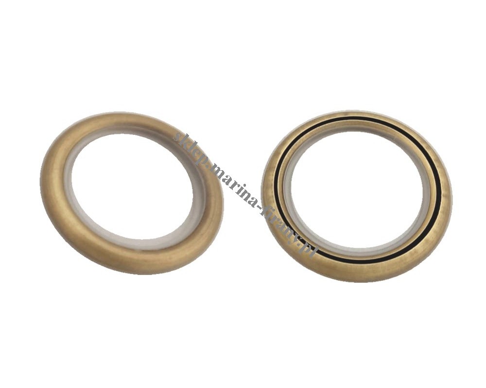 Kółko ciche do karnisza fi 30 mm Classic jasne antico  (10 szt) - mosiądz