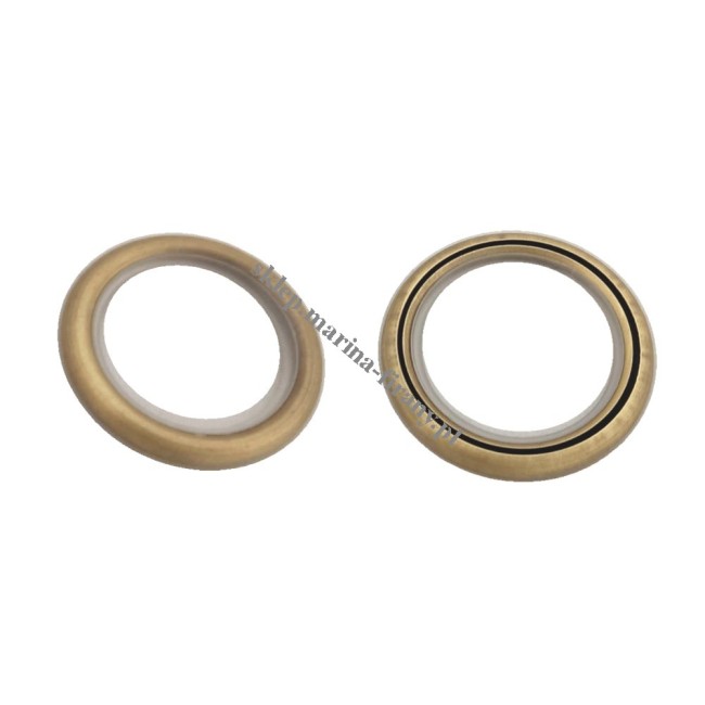 Kółko ciche do karnisza fi 30 mm Classic jasne antico  (10 szt) - mosiądz