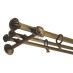 Karnisz potrójny mosiężny Classic fi 30/20/20 mm - (TH0018)