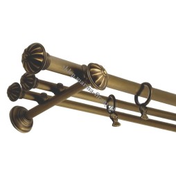 Karnisz potrójny mosiężny Classic fi 30/20/20 mm - (TH0018)