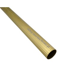 Rura mosiężna ryflowana do karnisza Classic 30 fi 30 mm 175 cm satyna Zegar