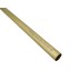 Rura mosiężna ryflowana Classic fi 20 mm 200 cm satyna Zegar