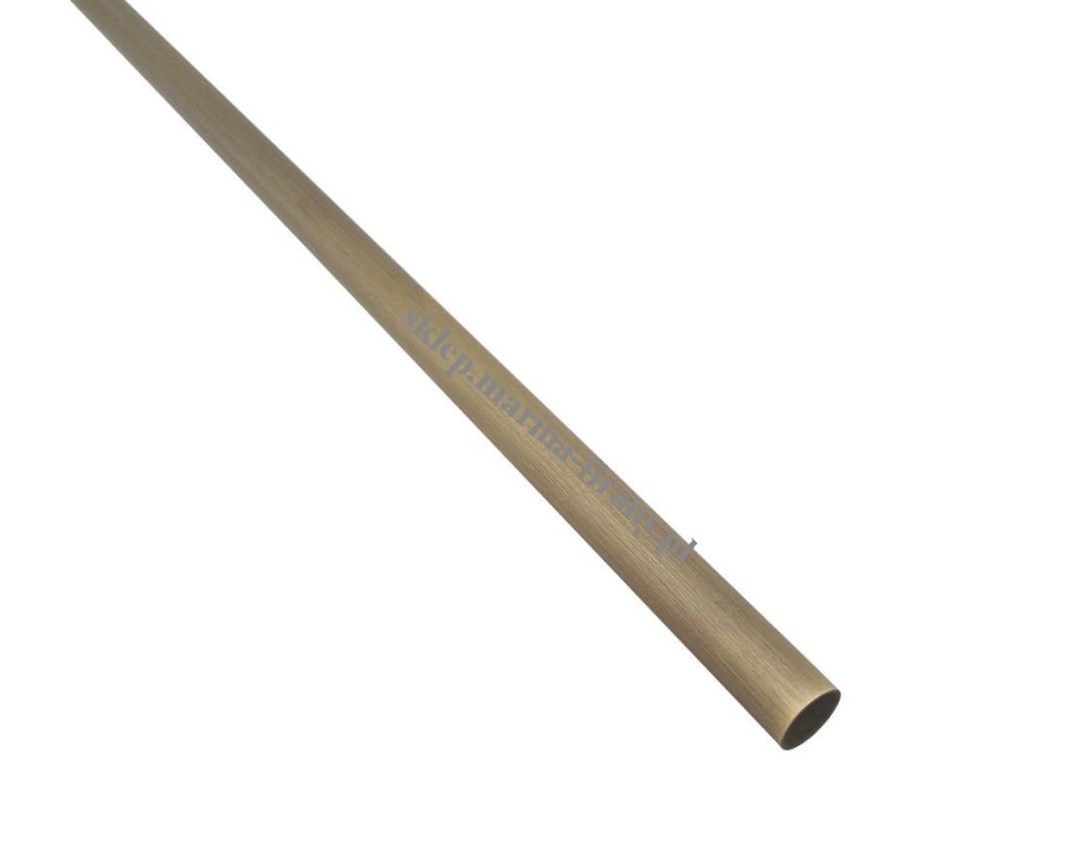 Rura mosiężna fi 12 mm - 125 cm jasne antico