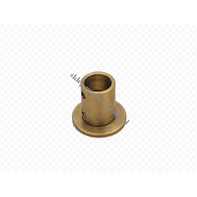 Wspornik wewnętrzny mosiężny Techno 12 mm - jasne antico