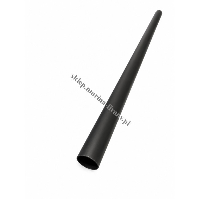 Drążek gładki - rura karnisza Gral fi 19 mm czarny matowy - 180cm