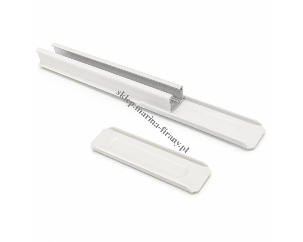 Łącznik płaski wsuwany do profilu MS1 i MS2 biały – 1 szt