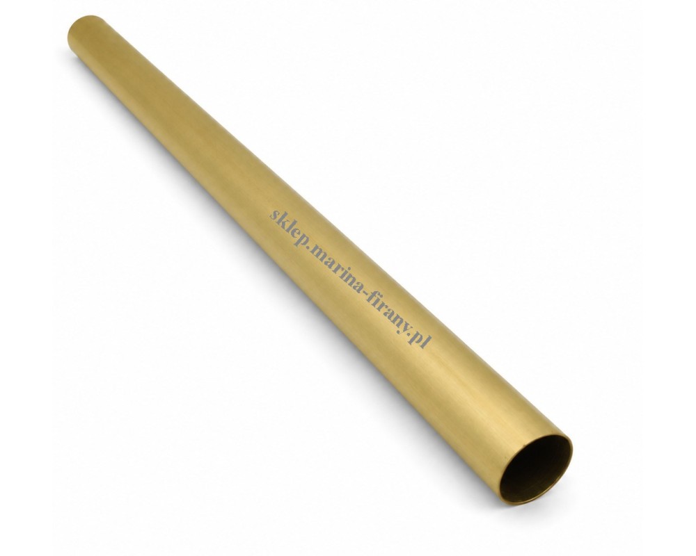Rura mosiężna do karnisza fi 30 mm 150 cm satyna Zegar