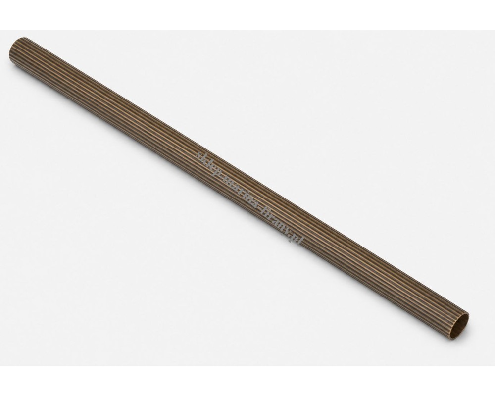 Rura mosiężna ryflowana Classic fi 20 mm 150 cm antico Zegar
