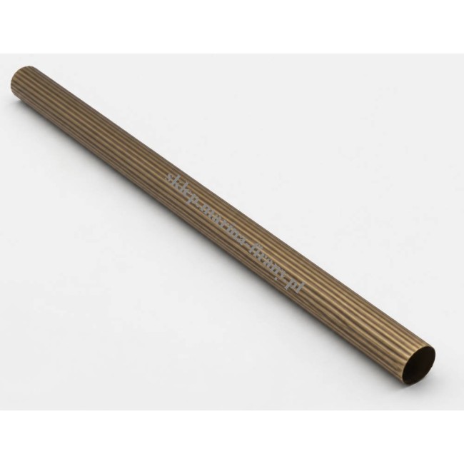 Rura ryflowana mosiężna Classic fi 30 mm 150 cm antico Zegar