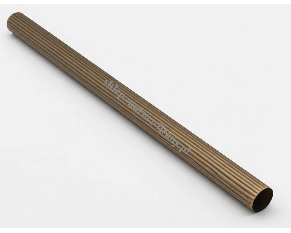 Rura ryflowana mosiężna Classic fi 30 mm 200 cm antico Zegar